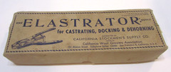 Vintage 1940’s Elastrator Castrating Dehorning Tool w Box San Francisco CA USA