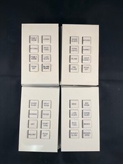 Off-White Vantage Keypads w/8 Buttons