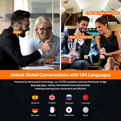 AI Translation Earbuds Real Time for Iphone and Android, 144 Language Translator