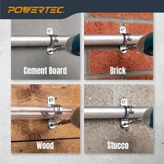 POWERTEC Cement Screws #8 x 15/8″, Ruspert Coated Concrete Screws with T25 To…
