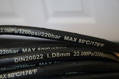hydraulic hose 36 feet – 8mm DIN20022 I.D8mm 22.0MPa 3200PSI 220bar Max 80C 176F