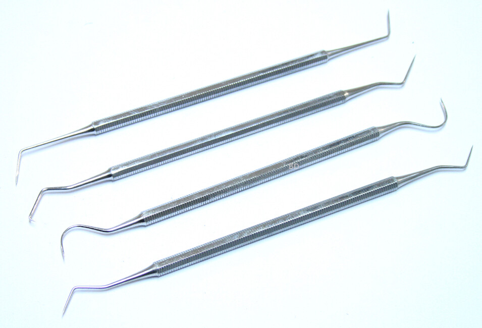 Bdeals 4Pc Dental Probe Set Stainless Steel Good Quality Surgical