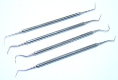 Bdeals 4Pc Dental Probe Set Stainless Steel Good Quality Surgical