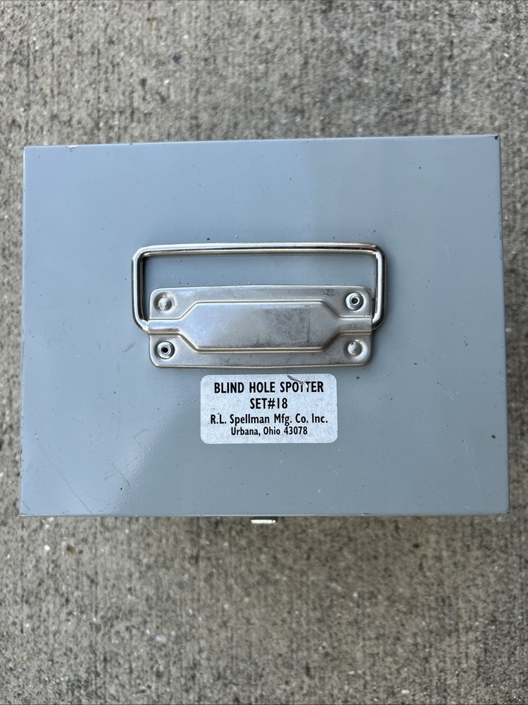 R.L. Spellman Mfg. Co. Inc. Blind Hole Spotter Set SET#18 Gages 21/32-1/8