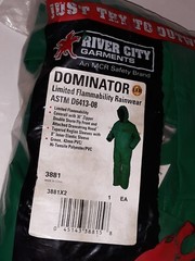 River City Garments DOMINATOR Limited Flammabilty RAINWEAR D6413-08 Green X2 💦