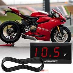 12V Digital LED Display Voltmeter Voltage Gauge Panel Meter for Motorcycle & Car