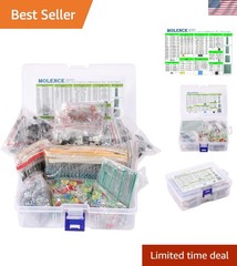 1818PCS Electronics DIY Kit – Complete Resin and Capacitor Collection for Makers