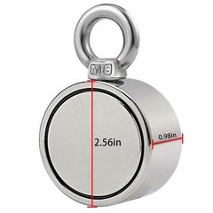 800LBS Neodymium Fishing Magnet Kit Up To Pull Force Super Strong Hunt & Rope
