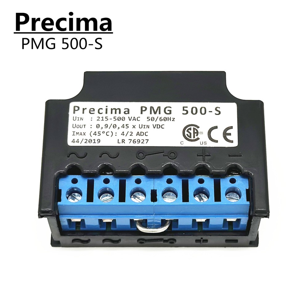 Precima PMG 500-S Excitation Motor Brake Rectifier 215-500VAC 50/60HZ