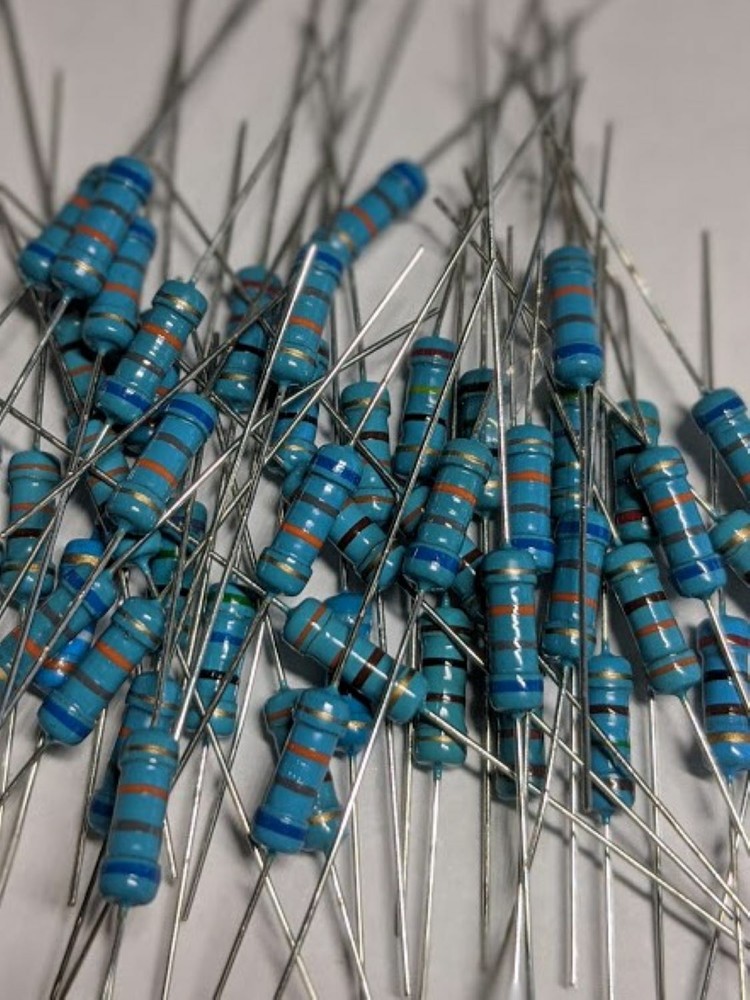 Carbon film resistor 1/2 W 5% blue- 100,000 ohms (100k) -Qty 5/10/20- Mr Circuit