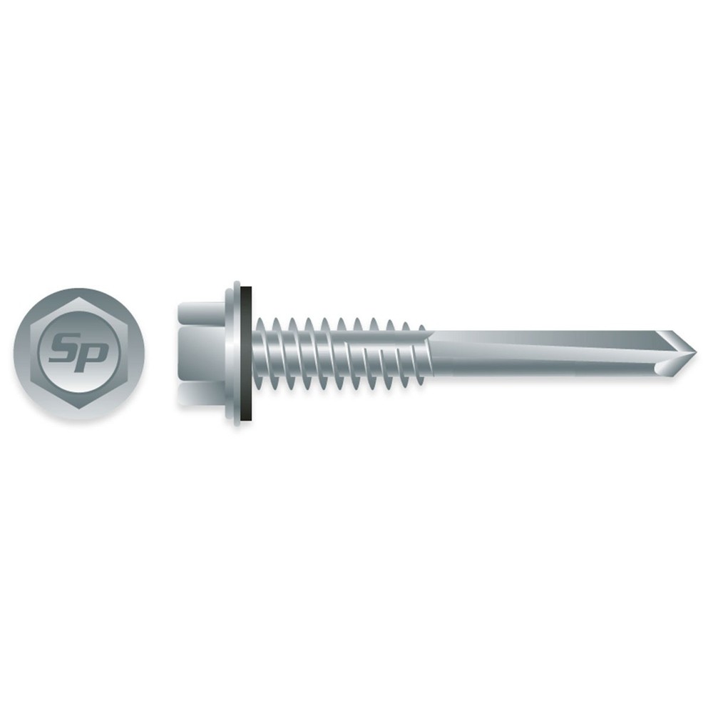 #12 x 1-1/4″ HWH STRONG SHIELD S/D SCREWS w/BONDED WASHER 3,000ct | HA5C