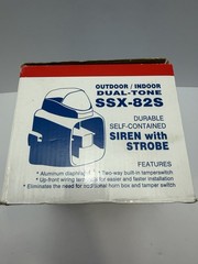 Amseco SSX-82S Outdoor/Indoor Dual-Tone Siren Strobe 12VDC 127dB