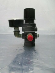 Amflo 4125A Standard Air Line Regulator w/ Wika Gauge, 110111