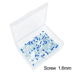 100 Pcs Dental Endo Quartz Fiber Post Straight/Screw Restorative Posts 1.0-1.8mm