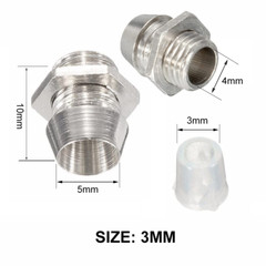 30 Pcs 3mm LED Holder Bezel, Panel Mount Display Socket for Round Lamp Bulb