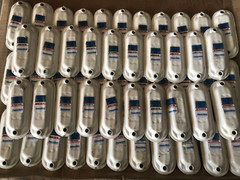 LOT OF (53) THOMAS & BETTS OCAL BLUE 2″ WHITE PVC COATED CONDUIT BODY COVERS