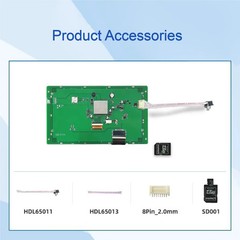 10.1-inch, 1024*600 Pixels Resolution, 16.7M Colors, IPS-TFT-LCD Display With Co