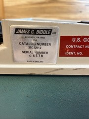 VINTAGE JAMES BIDDLE MEGGER EARTH TESTER 250220-2 NULL BALANCE