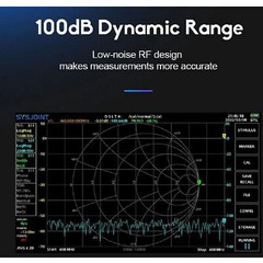 SV4401A 50KHz-4.4GHz VNA Vector Network Analyzer 7inch Touch Lcd 100dB Dynamic