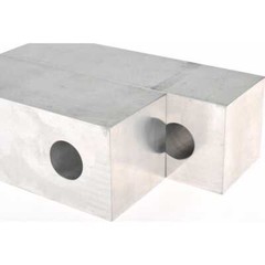1 Pair Gibraltar Soft Aluminum Vise Jaws, Flat/No Step, 2″ Thick x 6″ Wide