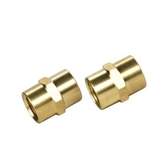 Sanpaint 2 Pack 1/4″ x 1/4″ NPT Coupler, Brass Female Pipe Fitting 1/4″ x 1/4…