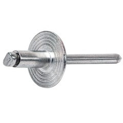 Aluminum Large Flange Pop Rivets, Dome Head Open-End Blind, 1/8″-3/16″ Bulk