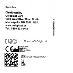 Coloplast Ostomy Seal Brava Thick 3/4 Inch (18mm) Stoma 2-1/4 Inch (57 mm) 4.2mm