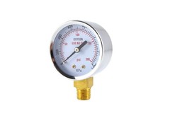 Low and High Pressure Gauges for Oxygen Regulator – 2 inches – 1/4″ NPT (PAIR)