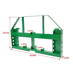 4000lbs Attachment Plate Pallet Fork Frame For John Deere w/ 2″ Receiver Hitch