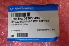 Agilent Technologies 393050493 RF Electrode – Silco Steel Coated Kit – NEW