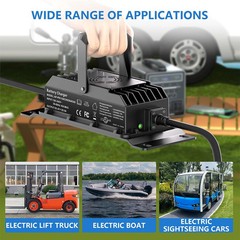 CHICNOD 48V 50Ah LiFePO4 Lithium Battery Built-in BMS Deep Cycles for Golf Carts