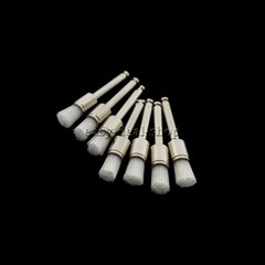 200 Pcs Dental White & Colorful Nylon Latch Flat Polishing Polisher Prophy Brush