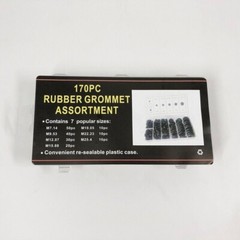 170PCS Rubber Grommet Firewall Hole Plug Electrical Wiring Gasket Assortment Kit