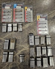 (LOT OF 25 SETS) Ridgid Pipe Threading Dies NPT, UNC, UNF, NF, Coarse & Fine Uni