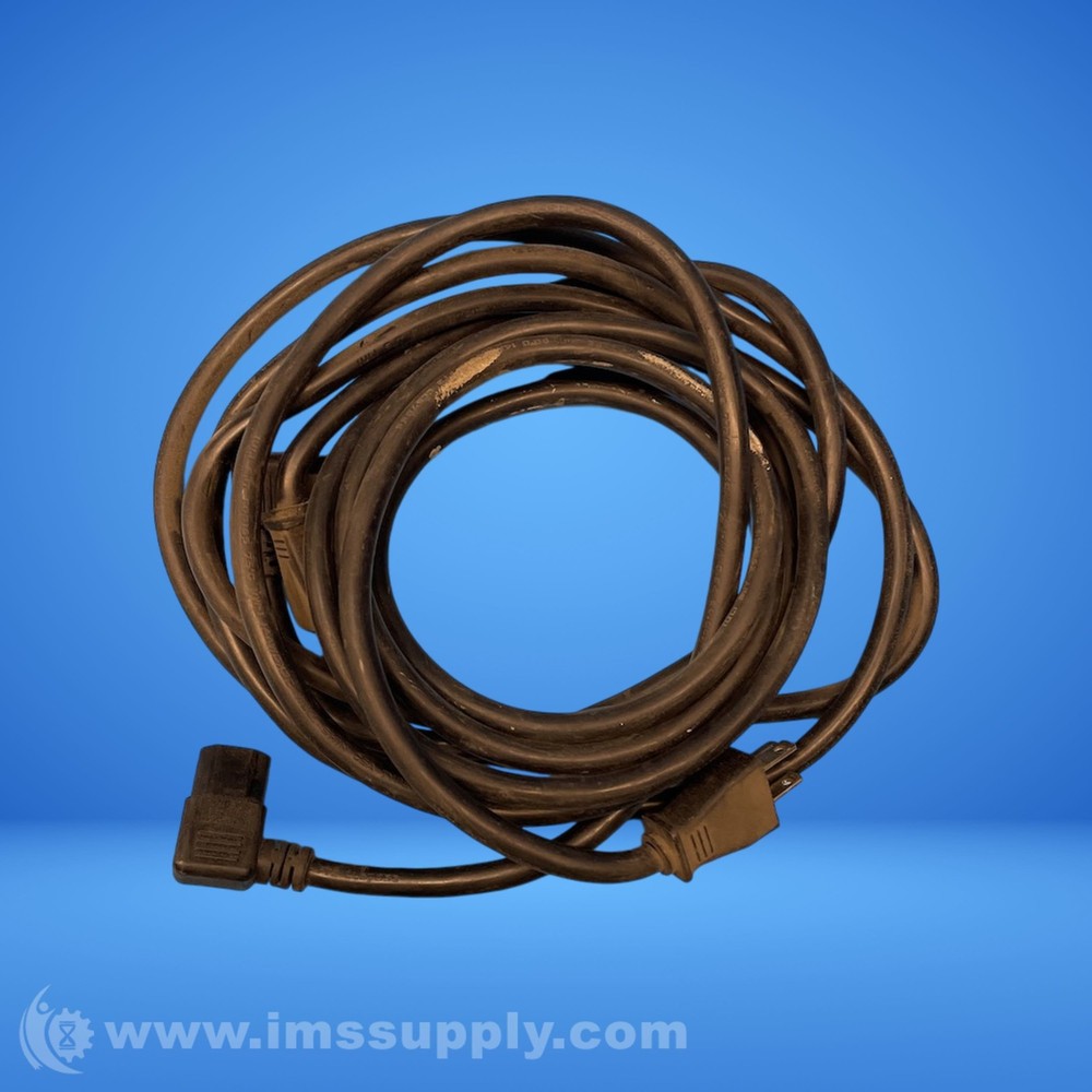 Right Angle Double Ended 3 Prong Power Cable USIP