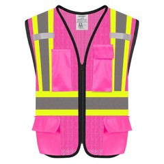 Safety Vest with Pockets – High Visibility Reflective Mesh Vest for Men & Women