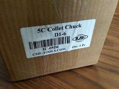 5C Collet Chuck with Integral D1-6, D6 Cam Lock Mount 5″ Diameter Chuck #5C-05D6