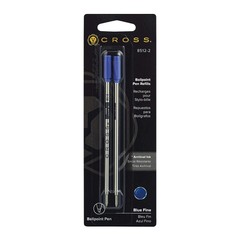 Cross Fine Tip Ball Pen Refill Pack of 2 Compatible with Cross Ball Pen Blue