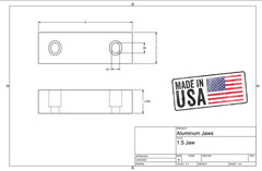10 Packs (20pcs) 1″ x 2″ x 6″ Standard Aluminum Soft Jaws Set Fits Kurt 6″ Vises