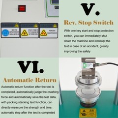 Paper Compression Strength Tester Cardboard Breaking Strength Testing Machine