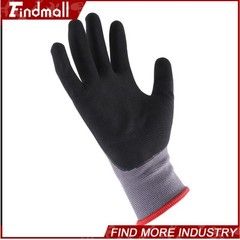Findmall 12 Pairs L-Size Safety Work Gloves MicroFoam Nitrile Coated Foam Gloves