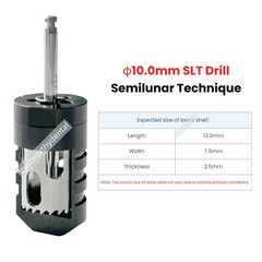 Dental Bone Collector Drill SLT Semilunar Technique Bone Harvest GBR Drill USA