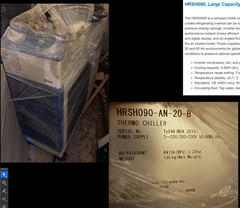 SMC HRSH090-AN-20-B Circulating Thermo Chiller; 230V, 11kW, 5°C to 40°C Used