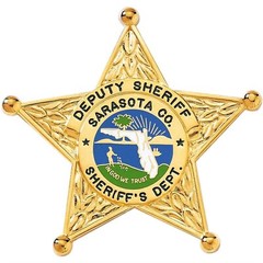 Perfect Fit Florida Sheriff 5 Point Star Belt Clip Badge Holder Neck Chain FL