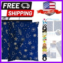 Christmas Poly Mailer 10×13 Inch 100 Pcs, Waterproof and Tear-Resistant Shipp…