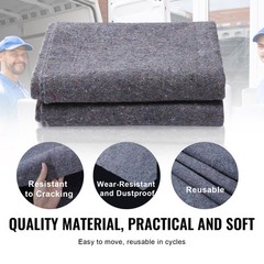 VEVOR 24 Pack Moving Blankets 72″ x 54″ Shipping Furniture Pads 21 lbs/dz