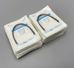 Dental Orthodontic Arch Wire Stainless Steel Round Rectangular Ovoid / Natural