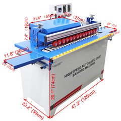Straight Line Automatic Edge Banding Machine 110V Double-sided Adhesive Coating