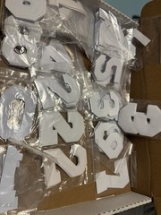 HUGE LOT VINYL & TWILL SPORTS 4″ NUMBERS 4500+ Heat Transfer Press Multi Color