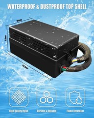 Durable Nylon Housing, Removable Slots, Pre-Wired for Easy Installation